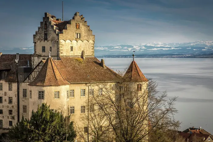 Framed Print : Meersburg Castle on Lake Constance, Baden-Wurttemberg, Germany Framed Print : Meersburg Castle on Lake Constance, Baden-Wurttemberg, Germany