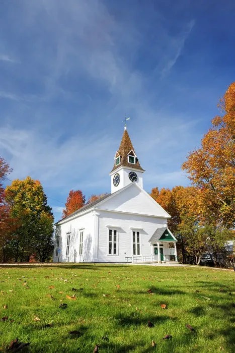 Framed Print : Meeting House, Sugar Hill, New Hampshire, New England, USA Framed Print : Meeting House, Sugar Hill, New Hampshire, New England, USA
