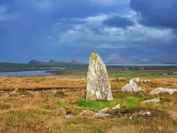 Framed Print : Megalith at Clogher Head near Dunquin, Dingle Peninsula, County Kerry, Ireland Framed Print : Megalith at Clogher Head near Dunquin, Dingle Peninsula, County Kerry, Ireland