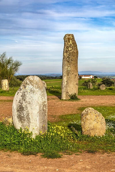The Megalithic monuments of the Cromlech, Xarez, Monsaraz, Alentejo, Portugal