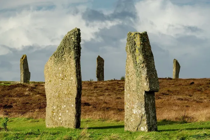 Framed Print : Megalithic standing stones forming the Ring of Brodgar on Mainland, Orkney Islands, Scotland. Autumn (October) 2022 Framed Print : Megalithic standing stones forming the Ring of Brodgar on Mainland, Orkney Islands, Scotland. Autumn (October) 2022