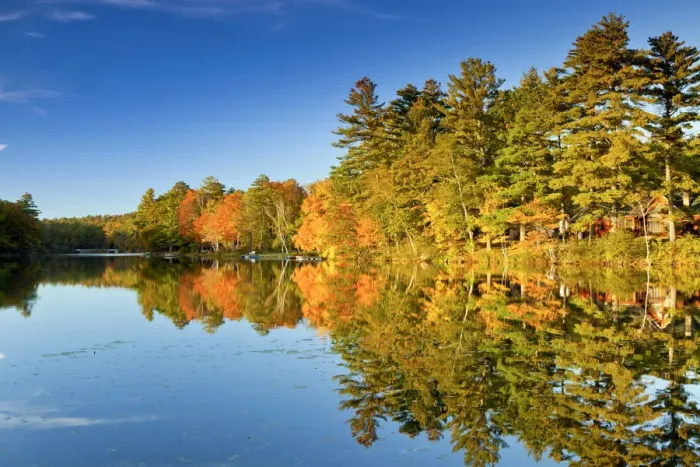 Framed Print : Megunticook Lake in Autumn, Camden, Maine, USA Framed Print : Megunticook Lake in Autumn, Camden, Maine, USA