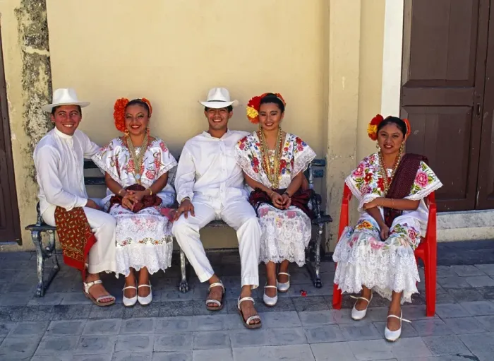 Framed Print : Members of a Folklore Dance group waiting to perform Framed Print : Members of a Folklore Dance group waiting to perform