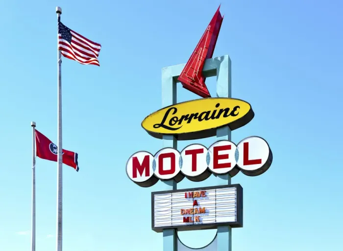 Framed Print : Memphis, Tennessee, Marque Of The Lorraine Motel, National Civil Rights Museum, Where