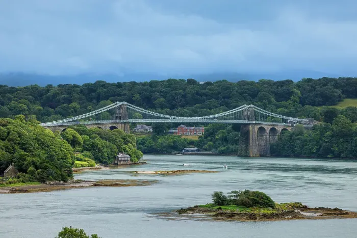 Framed Print : Menai Bridge, Anglesey, Wales, United Kingdom Framed Print : Menai Bridge, Anglesey, Wales, United Kingdom