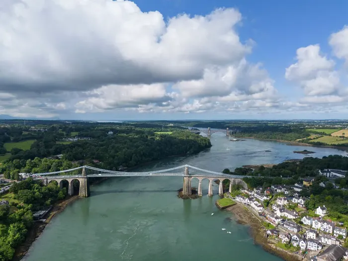 Framed Print : Menai Bridge, Anglesey, Wales, United Kingdom Framed Print : Menai Bridge, Anglesey, Wales, United Kingdom