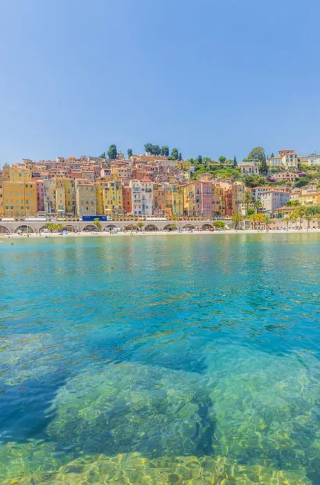 Framed Print : Menton, Alpes-Maritimes, Provence-Alpes-Cote D Azur, French Riviera, France