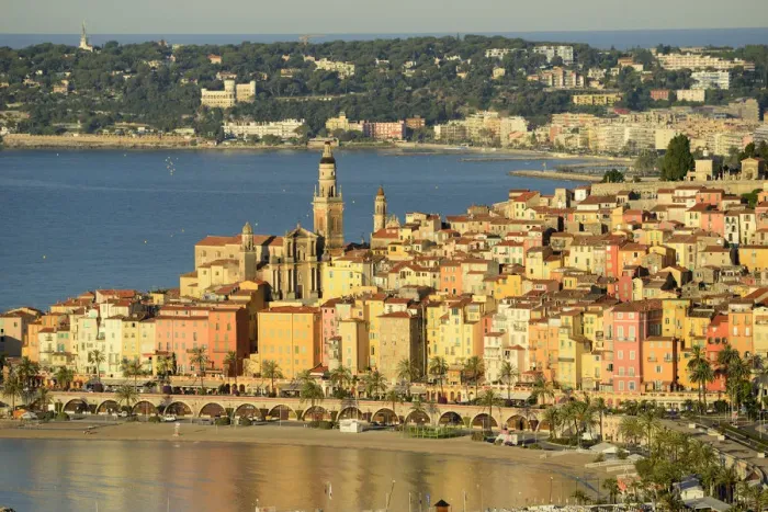Framed Print : Menton, Cote D azur, France, Europe