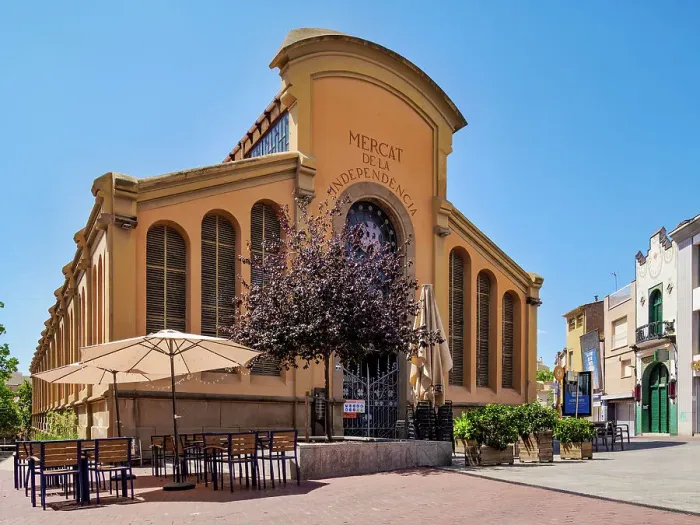 Framed Print : Mercat de la Independencia, market, Terrassa, Catalonia, Spain