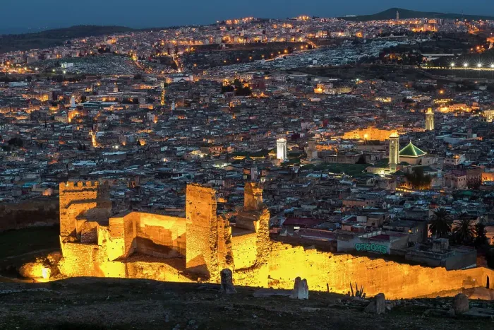 Framed Print : The Merenid Tombs at dusk, Fez, Morocco Framed Print : The Merenid Tombs at dusk, Fez, Morocco