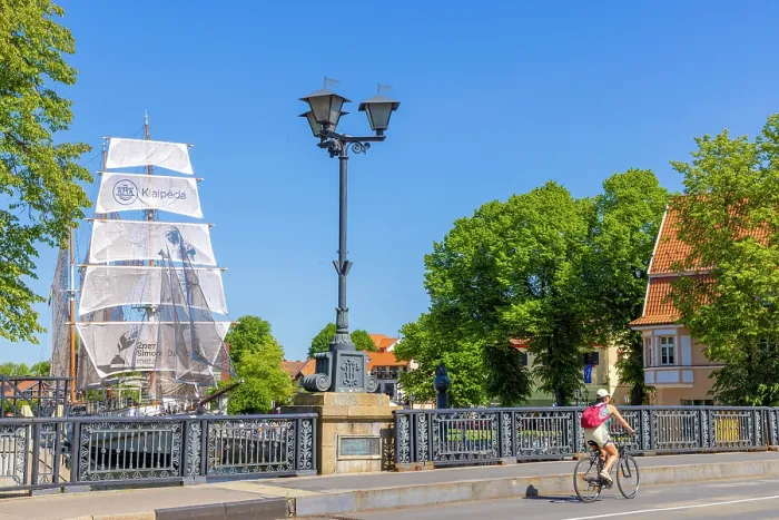 Framed Print : The Meridianas Sailing Ship on the Dane River, Klaipeda, Lithuania Framed Print : The Meridianas Sailing Ship on the Dane River, Klaipeda, Lithuania