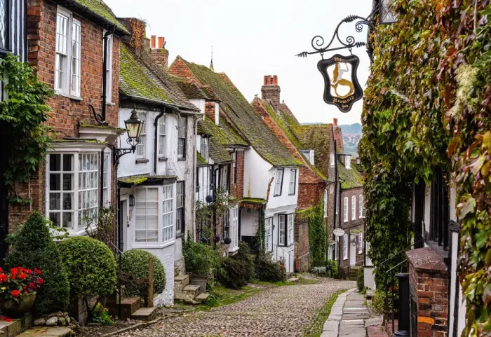 Framed Print : Mermaid Street in Rye, East Sussex, England Framed Print : Mermaid Street in Rye, East Sussex, England