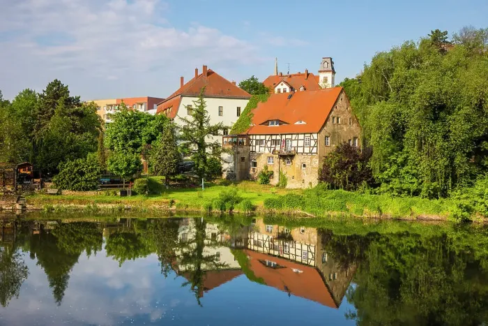 Framed Print : Merseburg, Saale River, Saxony-Anhalt, Germany Framed Print : Merseburg, Saale River, Saxony-Anhalt, Germany