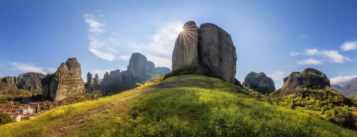 Framed Print : Meteora and Kastraki in springtime, Greece Framed Print : Meteora and Kastraki in springtime, Greece