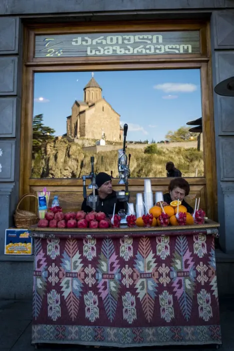 Framed Print : The Methehi Church reflected in window shop, Tbilisi, Georgia, Caucaus, Eurasia Framed Print : The Methehi Church reflected in window shop, Tbilisi, Georgia, Caucaus, Eurasia