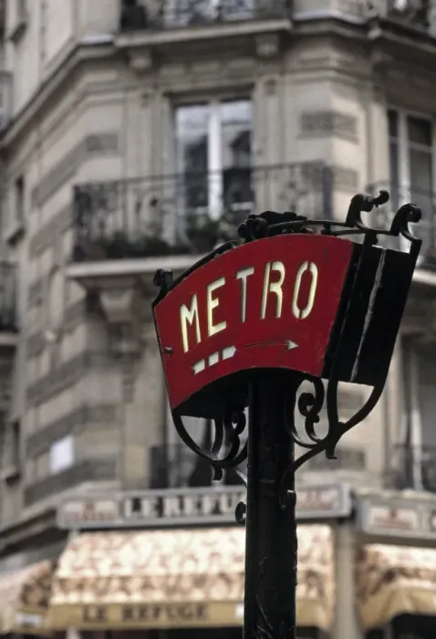 Framed Print : Metro Sign Framed Print : Metro Sign