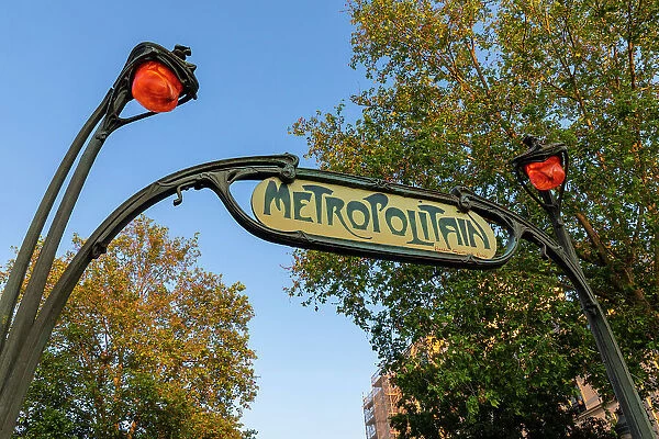 Metro Sign, Montmartre, Paris, France