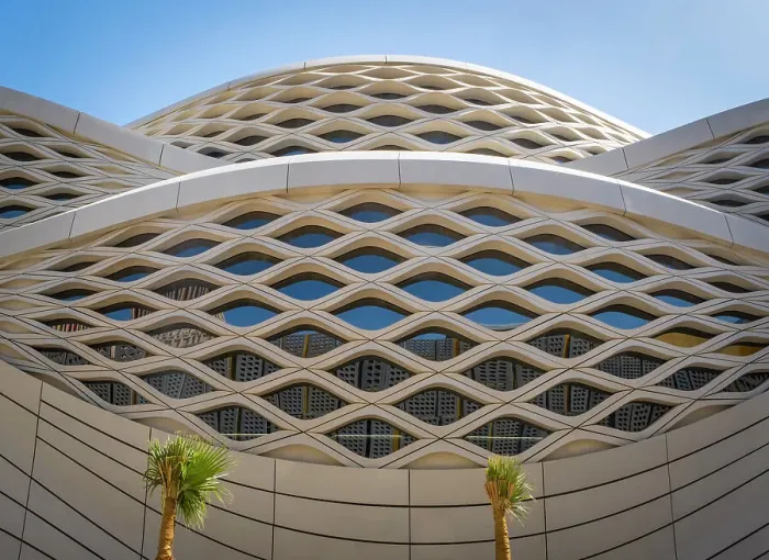 Framed Print : Metro station designed by Zaha Hadid Architects, King Abdullah Financial District (KAFD), Riyadh, Saudi Arabia Framed Print : Metro station designed by Zaha Hadid Architects, King Abdullah Financial District (KAFD), Riyadh, Saudi Arabia