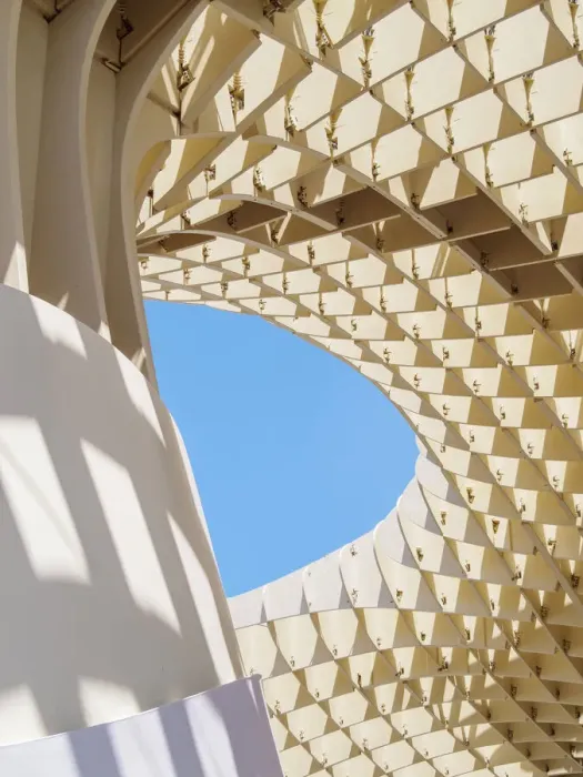 Framed Print : Metropol Parasol or Las Setas at La Encarnacion Square, detailed view, Seville, Andalusia