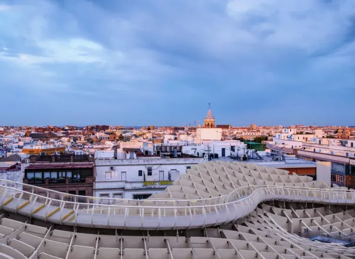 Framed Print : Metropol Parasol or Las Setas at sunset, La Encarnacion Square, Seville, Andalusia, Spain Framed Print : Metropol Parasol or Las Setas at sunset, La Encarnacion Square, Seville, Andalusia, Spain