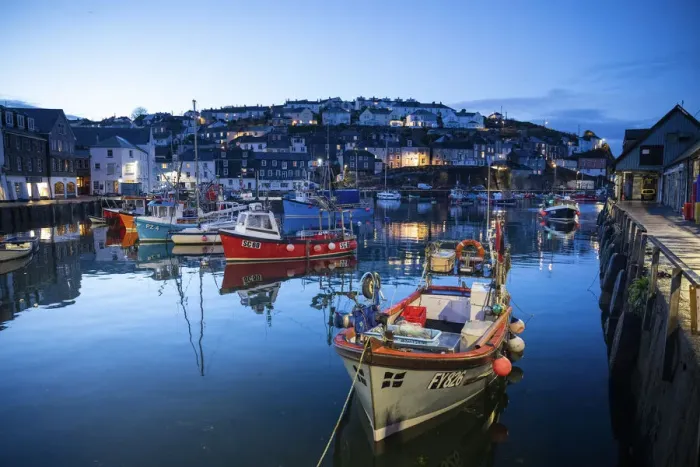 Framed Print : Mevagissey harbour, Cornwall, England, UK Framed Print : Mevagissey harbour, Cornwall, England, UK