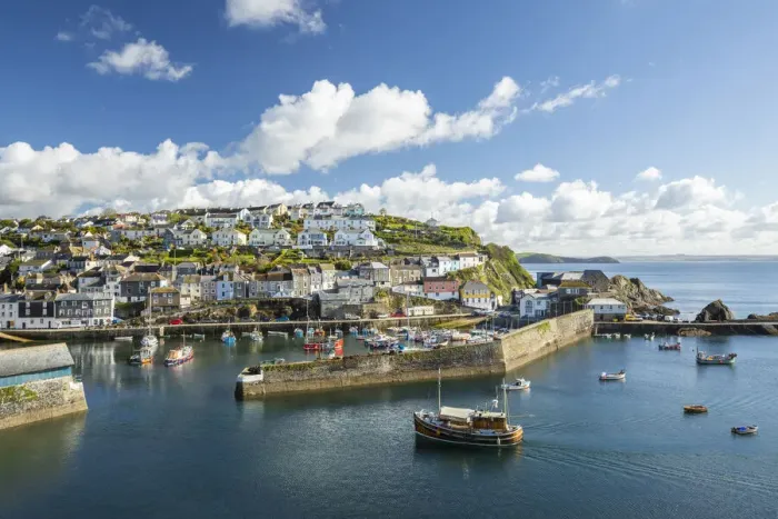 Framed Print : Mevagissey harbour, Cornwall, England, UK Framed Print : Mevagissey harbour, Cornwall, England, UK