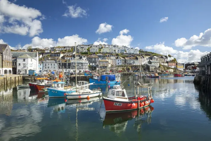 Framed Print : Mevagissey harbour, Cornwall, England, UK Framed Print : Mevagissey harbour, Cornwall, England, UK