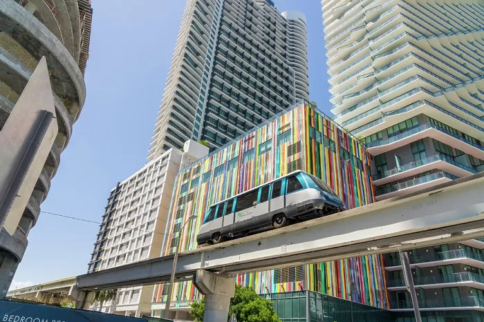 Framed Print : Miami Metromover, Brickell, Miami, Florida, USA Framed Print : Miami Metromover, Brickell, Miami, Florida, USA