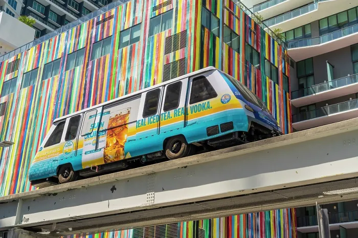 Framed Print : Miami Metromover, Brickell, Miami, Florida, USA Framed Print : Miami Metromover, Brickell, Miami, Florida, USA
