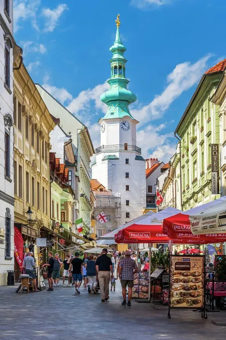 Framed Print : Michalska Street and Michael's Gate (Michalska brana), Bratislava, Slovakia Framed Print : Michalska Street and Michael's Gate (Michalska brana), Bratislava, Slovakia
