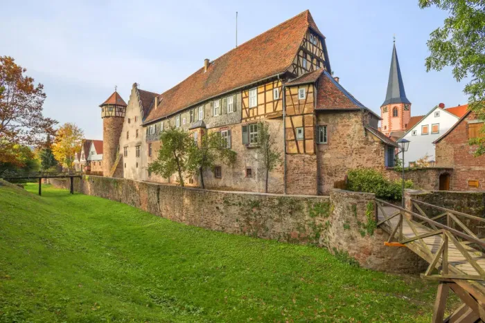 Framed Print : Michelstadt castle, Michelstadt, Odenwald, Hesse, Germany Framed Print : Michelstadt castle, Michelstadt, Odenwald, Hesse, Germany