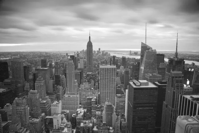 Framed Print : Midtown skyline with Empire State Building from the Rockefeller Center, Manhattan Framed Print : Midtown skyline with Empire State Building from the Rockefeller Center, Manhattan