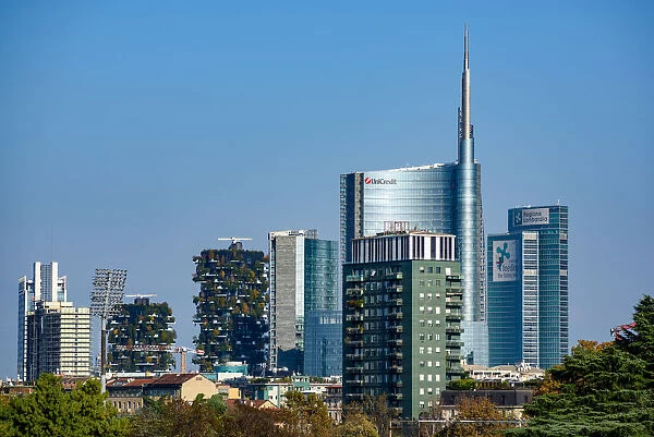 Milan, Porta Nuova district skyscrapers, Lombardy, Italy