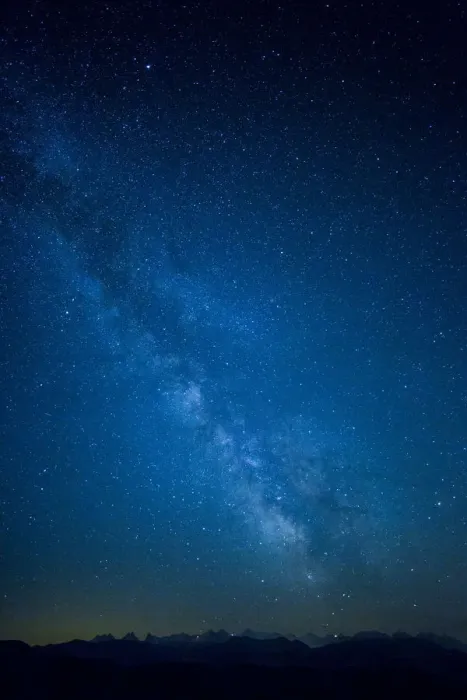 Framed Print : Milky Way over the Alps, Switzerland