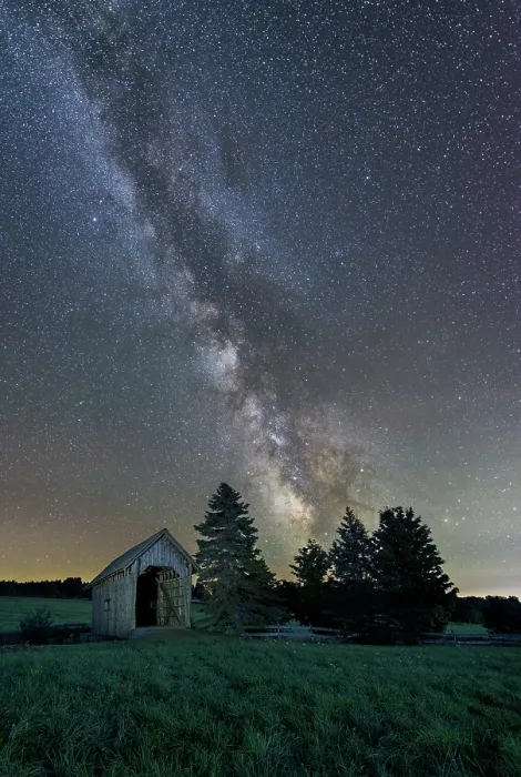 Framed Print : Milky Way over the A.M. Foster Bridge, Green Mountains, Cabot, Vermont, USA Framed Print : Milky Way over the A.M. Foster Bridge, Green Mountains, Cabot, Vermont, USA