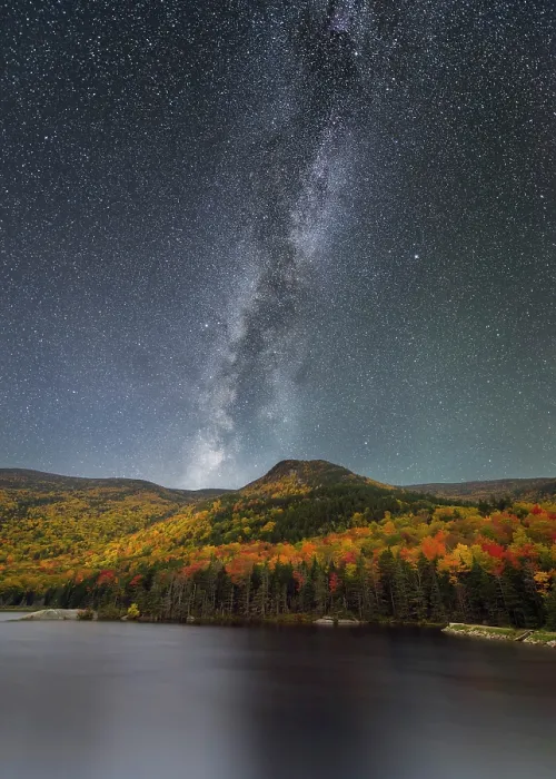 Framed Print : Milky Way over Beaver Pond, White Mountain National Forest, Kinsman Notch, North Woodstock, New Hampshire, USA Framed Print : Milky Way over Beaver Pond, White Mountain National Forest, Kinsman Notch, North Woodstock, New Hampshire, USA