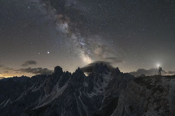 Milky Way above the Cadini di Misurina, Dolomites, municipality of Auronzo di Cadore