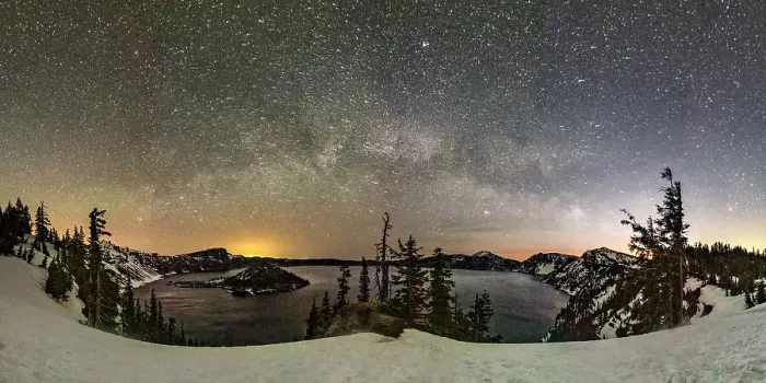 Framed Print : Milky Way over Crater Lake, Crater Lake National Park, Oregon, USA Framed Print : Milky Way over Crater Lake, Crater Lake National Park, Oregon, USA
