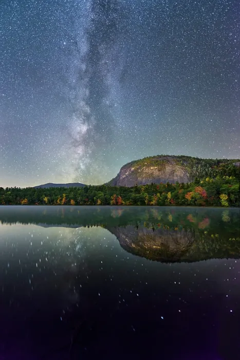 Framed Print : Milky Way over Echo Lake State Park, White Mountain National Forest, North Conway, New Hampshire, USA Framed Print : Milky Way over Echo Lake State Park, White Mountain National Forest, North Conway, New Hampshire, USA