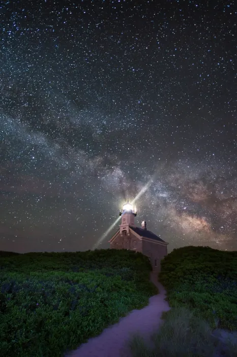 Framed Print : Milky Way over North Lighthouse, Block Island, Rhode Island, USA Framed Print : Milky Way over North Lighthouse, Block Island, Rhode Island, USA
