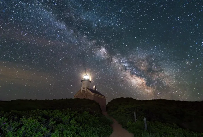Framed Print : Milky Way over North Lighthouse, Block Island, Rhode Island, USA Framed Print : Milky Way over North Lighthouse, Block Island, Rhode Island, USA