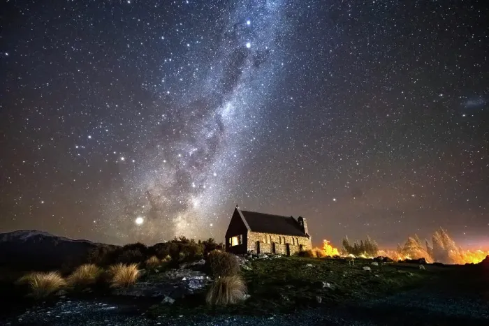 Framed Print : Milky Way rising behind the Church of the Good Shepherd, Lake Tekapo, Canterbury Framed Print : Milky Way rising behind the Church of the Good Shepherd, Lake Tekapo, Canterbury