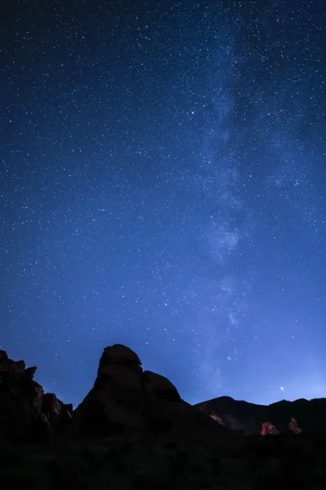 Framed Print : Milky way above rock formations, Valley of Fire State Park, Nevada, Western United States