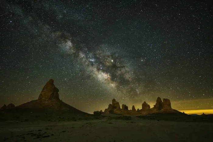 Framed Print : Milky Way over Trona Pinnacles, Trona, California, USA Framed Print : Milky Way over Trona Pinnacles, Trona, California, USA
