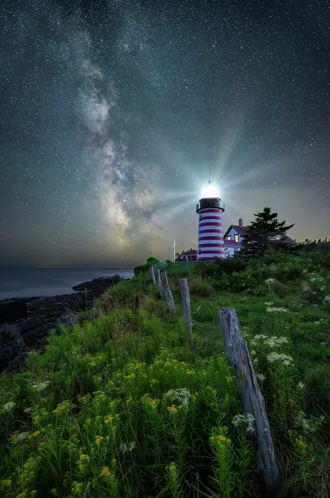 Framed Print : Milky Way over West Quoddy Head Lighthouse, Lubec, Maine, USA Framed Print : Milky Way over West Quoddy Head Lighthouse, Lubec, Maine, USA