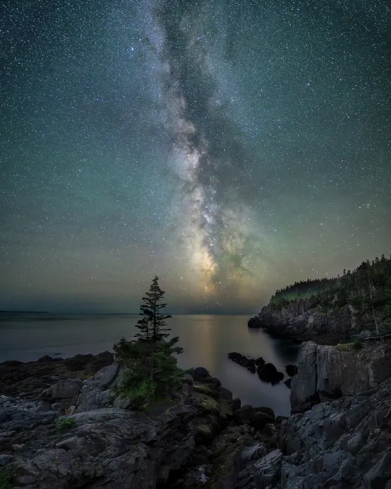 Framed Print : Milky Way over West Quoddy Head State Park, Lubec, Maine, USA Framed Print : Milky Way over West Quoddy Head State Park, Lubec, Maine, USA