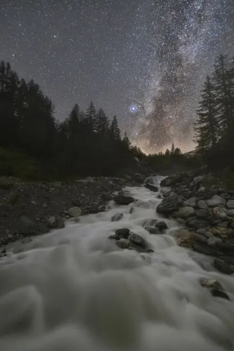 Framed Print : Milkyway and stars at Dora di Veny river during summer, Val Veny, La Visaille, Courmayeur, Valle D‚AoAosta, Italy Framed Print : Milkyway and stars at Dora di Veny river during summer, Val Veny, La Visaille, Courmayeur, Valle D‚AoAosta, Italy