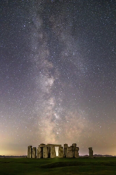 Milkyway over Stonehenge, Salisbury, Wiltshire, England, United Kingdom