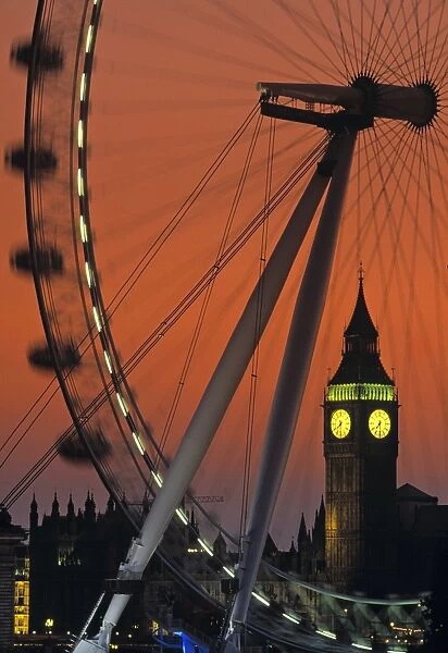 Millennium Wheel and Big Ben