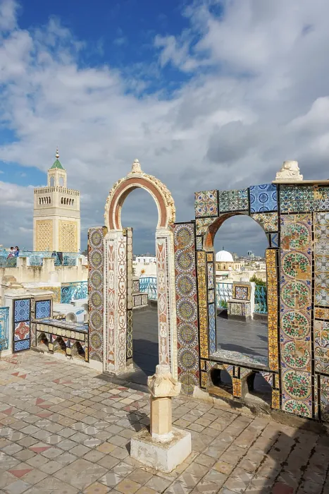 Framed Print : The minaret of Zitouna mosque, Tunis, Tunisia, Africa Framed Print : The minaret of Zitouna mosque, Tunis, Tunisia, Africa